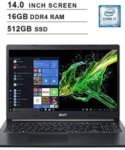 2020 Newest Acer Aspire 5 14 Inch FHD 1080P Laptop (8th Gen Intel 4-Core i7-8565U up to 4.6GHz, 16GB DDR4 RAM, 512GB PCIe SSD, Intel UHD 620, WiFi, Bluetooth, HDMI, Webcam, Windows 10 Home)