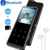 8GB MP3 Player with Bluetooth 4.1, with 32G Memory Card, HiFi Lossless Sound Music MP3 Player with FM Radio, Pedometer, Voice Recorder, E-Book, Supports up to 128GB, Earphone Included