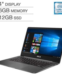 ASUS ZenBook UX430UN UltraBook Laptop: 14inFHD (1920x1080), 8th Gen Intel Core i7-8550U, 512GB SSD, 16GB RAM, NVIDIA MX150 Graphics, Backlit Keys FingerPrint Reader, Windows 10 (Renewed)