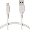 AmazonBasics Lightning to USB A Cable, MFi Certified iPhone Charger, White, 3 Foot