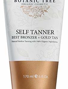 Botanic Tree Self Tanner, Sunless Tanner Organic and Natural, Self Tanning Lotion for Flawless Bronzer Skin- Self Tan for All Skin Types