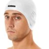 KMMIN Swim Cap, 3D Ergonomic Design Swimming Cap for Women Men Long Hair Short Hair Silicone Adult Swim Cap with Great Elasticity Ear Protection