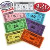 Matty's Money 420 Piece Replacement Play Money Set (60 Pieces Each of $1's, $5's, $10's, $20's, $50's, $100's & $500's) $41,160 in Game Money