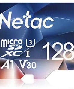 Netac 128GB Micro SD Card, microSDXC UHS-I Memory Card - 100MB/s, 667X, U3, Class10, Full HD Video V30, A1, FAT32, High Speed Flash TF Card P500 for Smartphone/Bluetooth Speaker/Tablet/PC/Camera