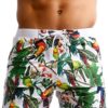 Taddlee Men Swimwear Swimsuits Flower Print Surf Board Boxer Shorts Trunks Long