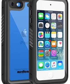 Waterproof Case for iPod 7/ iPod 6/iPod 5, Meritcase Knight Series Waterproof Shockproof Dirtproof Snowproof Case Cover with Kickstand for Apple iPod Touch 5th/6th/7th Generation for Snorkeling