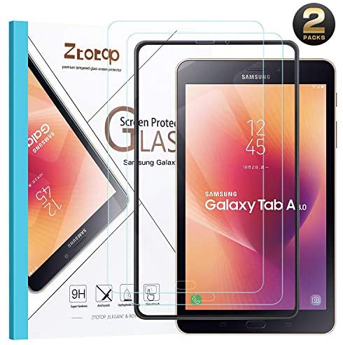 Ztotop Screen Protector for Samsung Galaxy Tab A 8.0 Tablet (2017 Release) [2 Pack],Easy Installation Frame/High Definition/Scratch Resistant 9H Tempered Glass Screen Protector(SM-T380/385)